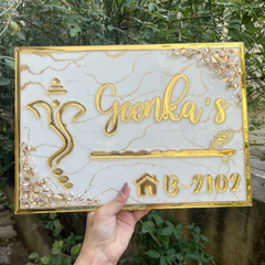 Custom Handmade Resin Name Plate