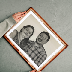 Customizable Handmade Pencil Sketch Portrait – Perfect For Couple