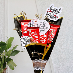 Love & Laughter KitKat Chocolate Bouquet – Cute Gift for Teachers, Friends & Colleagues