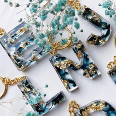 Twilight Resin keychain Custom Handmade Resin Letter Keychains – Personalized for Every Occasion