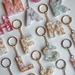 Custom Pastel Petal Keychain Custom Handmade Resin Letter Keychains – Personalized for Every Occasion