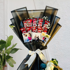 Personalized Chocolate Bouquet with Photos  Custom KitKat Gift for Every Occasion