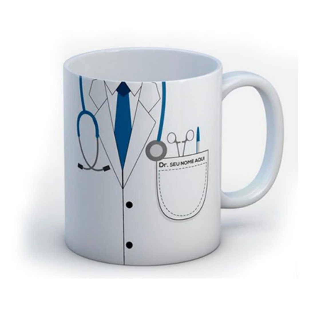 Personalized Doctor Coat Mug – Custom Name Gift for Medical Professionals