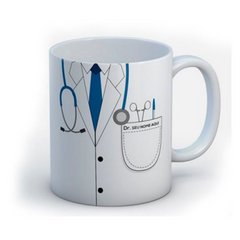 Personalized Doctor Coat Mug – Custom Name Gift for Medical Professionals