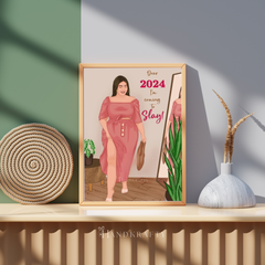Personalized Birthday Digital Illustration Frame