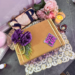 Luxurious Velvet Hamper – The Perfect Gift for Her (Without Materials Inside)