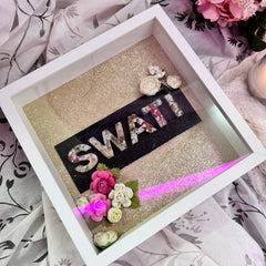 Personalized Resin 3D Name Frame for Couples